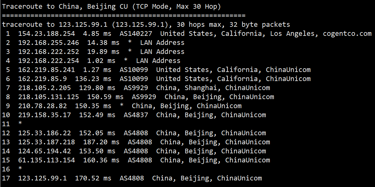 hncloud：美国洛杉矶机房CN2线路独立服务器测评，去程骨干大带宽考虑防御，回程CN2+AS9929