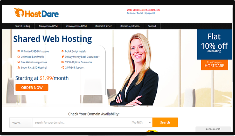 HostDare 美国VPS/CN2-GT线路/优惠35%/洛杉矶机房，便宜VPS/15美元/半年