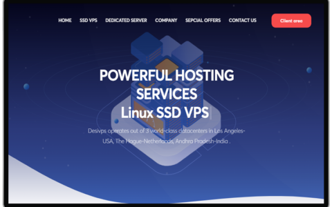 DesiVPS 新上洛杉矶NVMe硬盘系列VPS 年付低至$20起