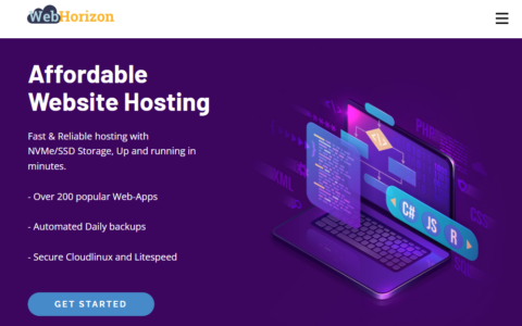 WebHorizon 1核/256M/4G NVME硬盘/1Gbps带宽500G流量/新加坡NAT VPS年付$7