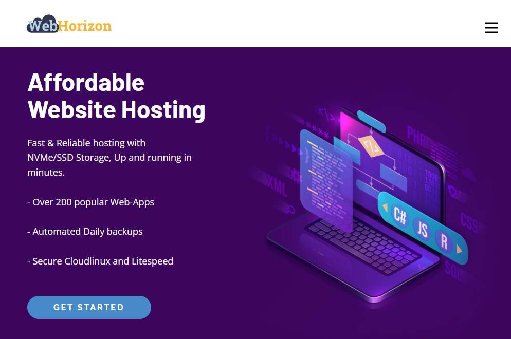 WebHorizon 1核/256M/4G NVME硬盘/1Gbps带宽500G流量/新加坡NAT VPS年付