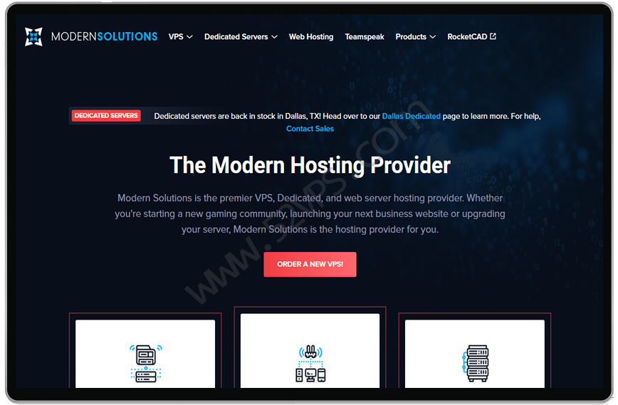 ModernSolutions 美国云服务器VPS/1核/1G内存/25gSSD/10T流量/1Gbps带宽