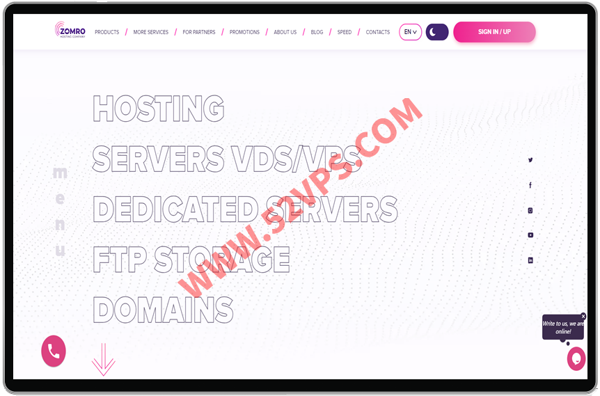 ZOMRO 荷兰VPS云服务器，KVM VPS1核/1G内存/250Mbps带宽/不限流量/低至3.75欧元/月