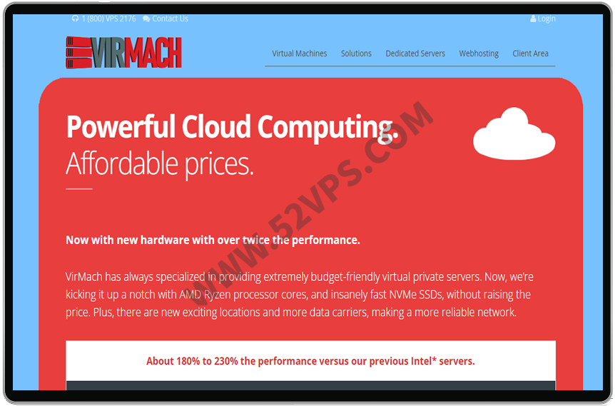 VirMach 便宜VPS NVMe硬盘/linux/windows/每月1.75美元/可选美国、荷兰等数据中心