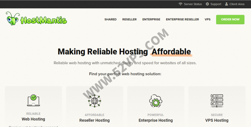 HostMantis：美国VPS/1核1GB/50GB NVMe硬盘/1G端口/2TB流量/.95/月