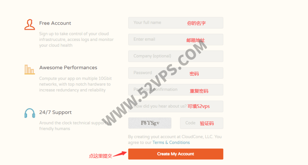 CloudCone注册流程及VPS的开通方法。CloudCone怎样开通VPS