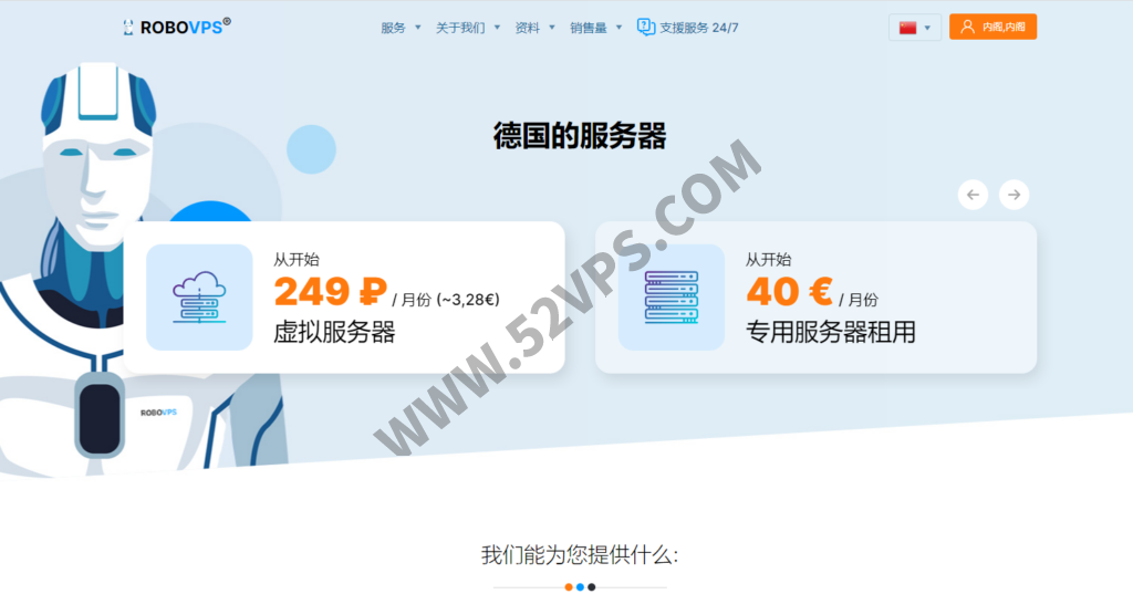 RoboVPS：100Mbps带宽，不限流量VPS，德国vps 31元/月，荷兰VPS 5032元/月