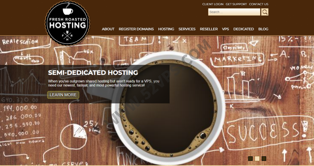 Fresh Roasted Hosting：美国VPS/KVM架构/10G 硬盘/1核/512MB内存/1G端口/200GB流量/.95/月