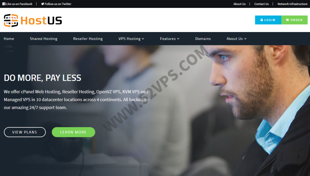 HostUS：OpenVZ VPS,756MB内存16美元/年,2GB内存35美元/年,可选美国、英国