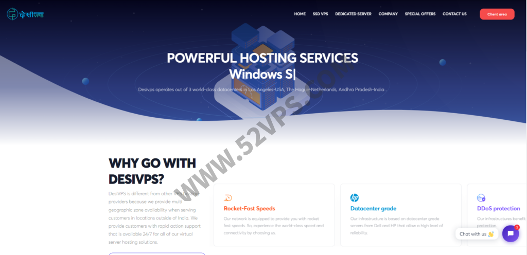 DesiVPS：美国KVM VPS/1核/1GB内存/10GB NVMe硬盘/每月2.5美元起