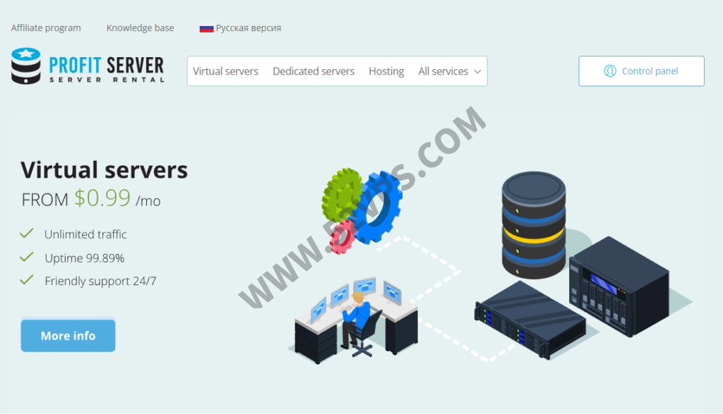 ProfitServer：亚特兰大/新加坡VPS五折,不限流量月付2.88美元起