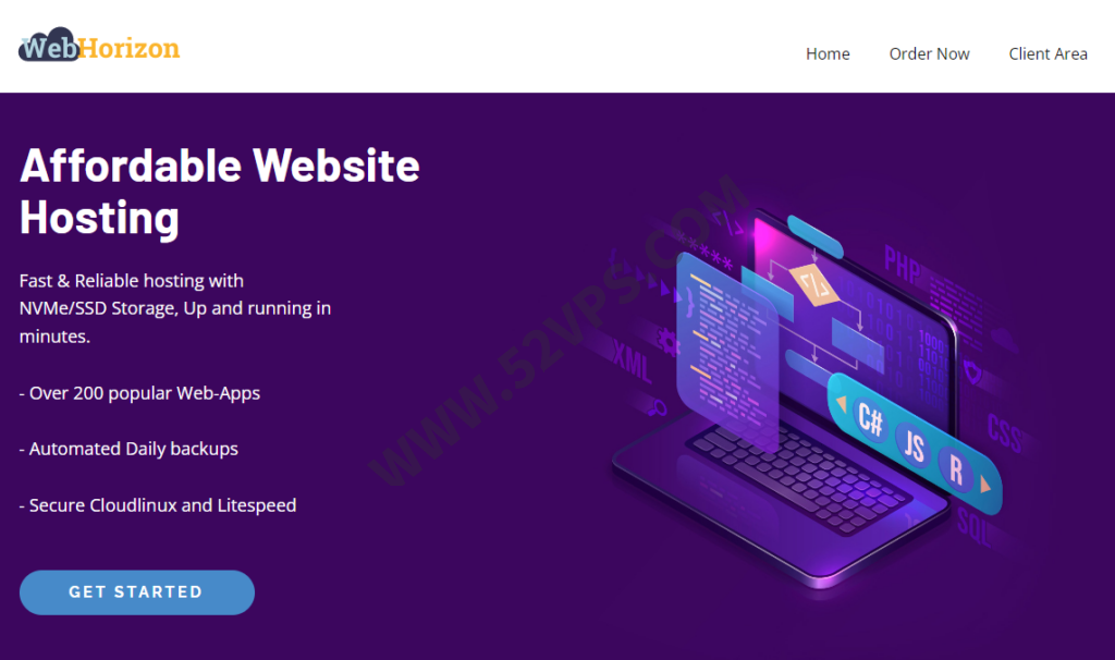 WebHorizon：新年促销、新加坡NAT VPS/1核/256MB内存/4G硬盘/1Gbps带宽/500G流量，.14/年