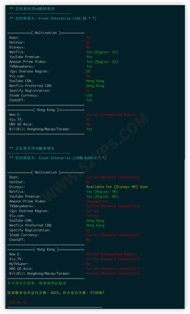 Evoxt：香港VPS测评，KVM架构、1Gbps端口、移动CMI回程