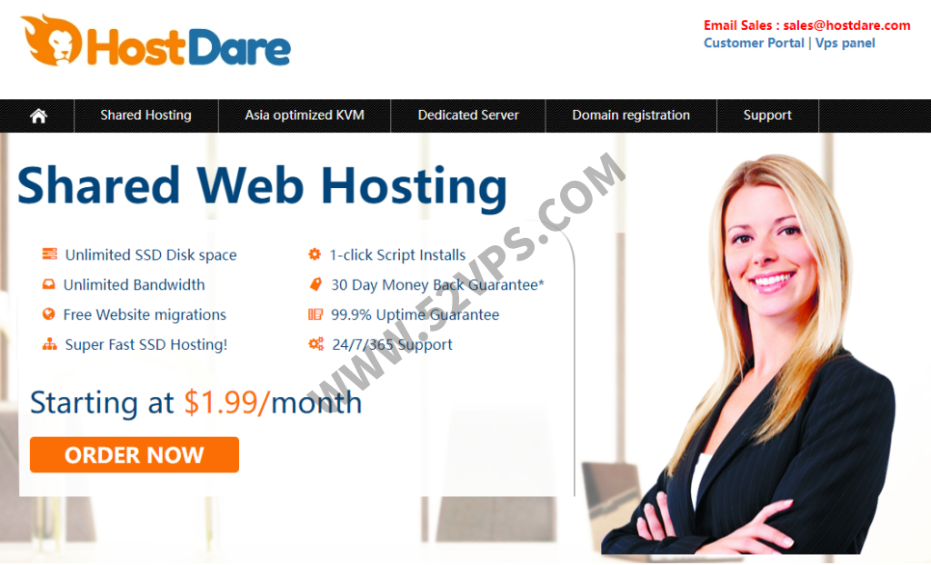 HostDare：美国NVMe VPS，75折优惠，年付.49/年起，洛杉矶机房