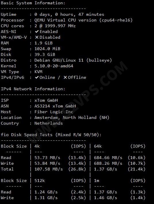 搬瓦工：THE PLAN v2特别套餐，荷兰VPS阿姆斯特丹机房测评