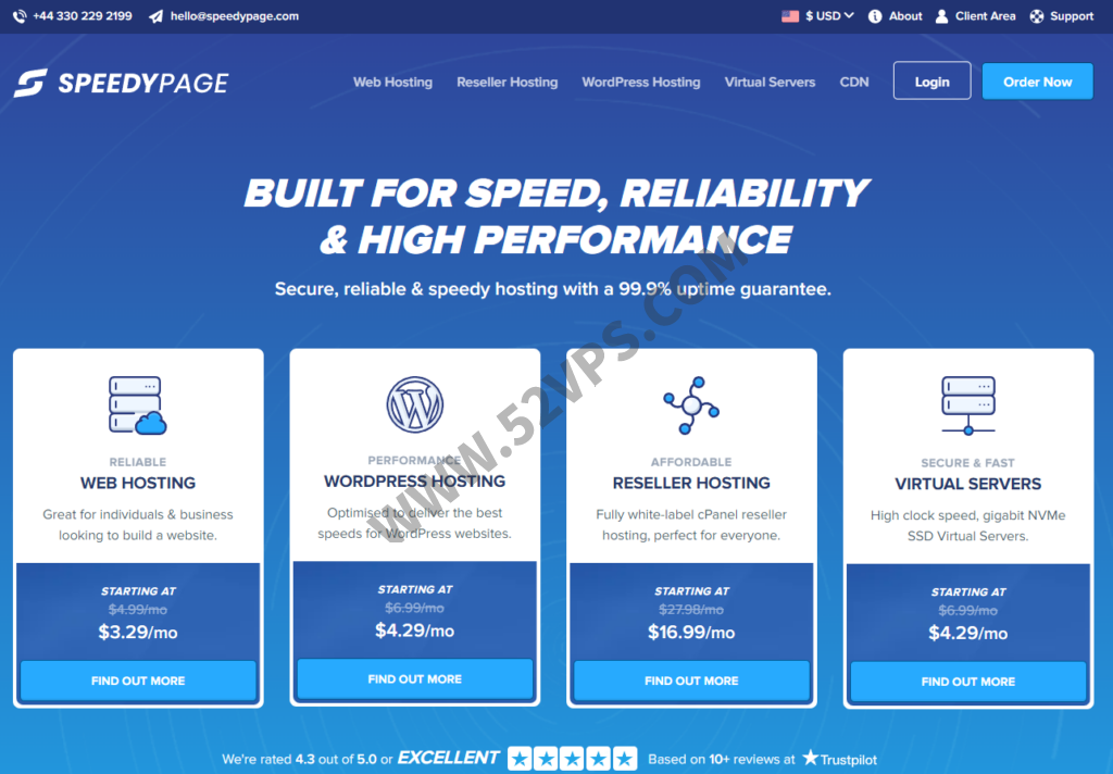 SpeedyPage：美国VPS/原生IP解锁多个流媒体/Ryzen 7950X CPU/NVMe硬盘/3.7英镑/月，另有日本/新加坡VPS