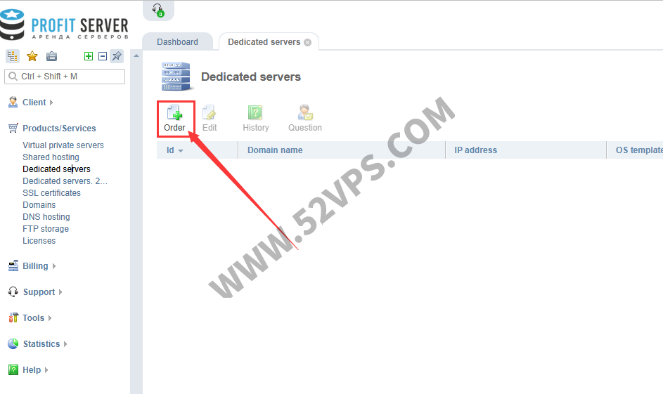 profitserver：俄罗斯服务器，100Mbps不限流量带宽，6折优惠，月付低至.29