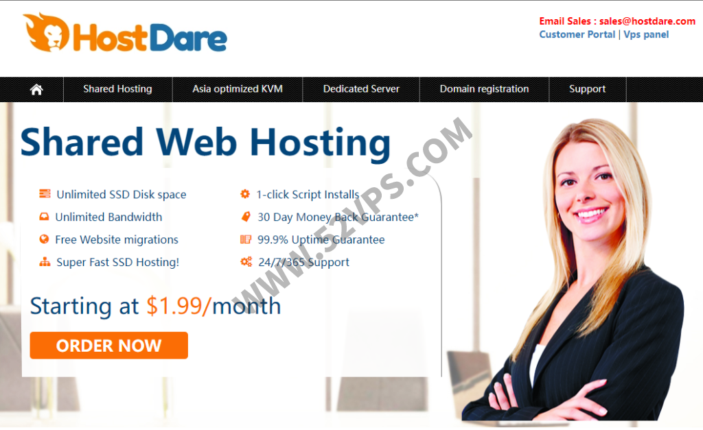 HostDare：美国VPS NVMe硬盘 洛杉矶CN2 GIA线路 8折优惠，国际优化线路7折优惠