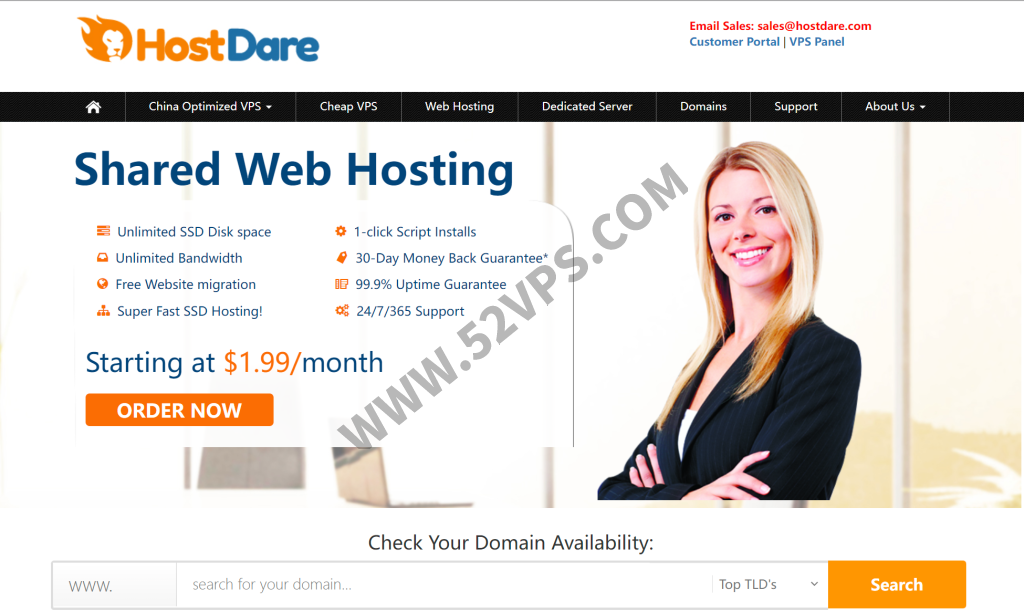 HostDare：洛杉矶VPS黑五促销，NVMe硬盘、1TB流量、KVM虚拟化，年付.89元起