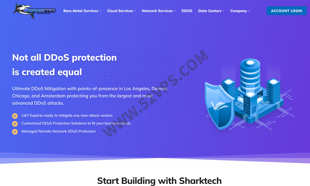 Sharktech：国外不限流量服务器，1Gbps带宽服务器，月付起，可选荷兰、美国 洛杉矶、丹佛、芝加哥