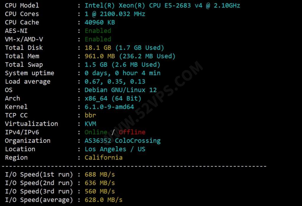 Colocrossing：双节促销，美国VPS主机65折，可选洛杉矶/纽约，1Gbps带宽、20T流量、SSD硬盘 KVM VPS低至