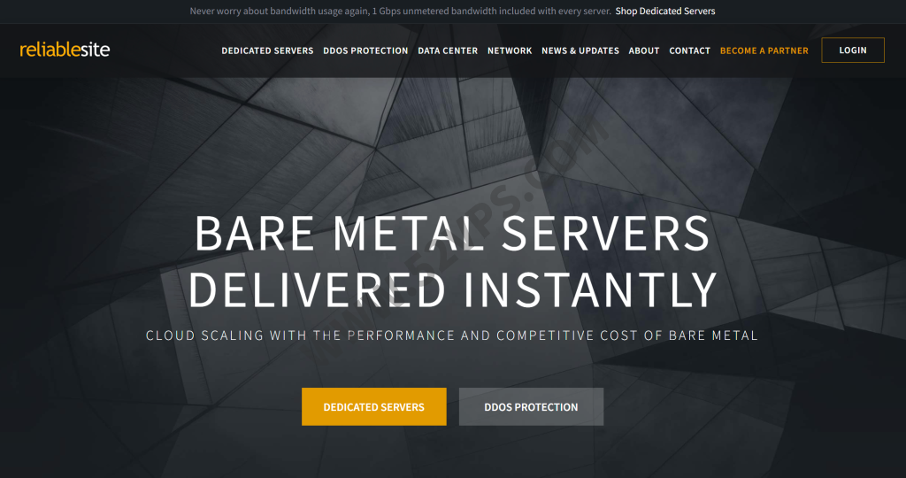 ReliableSite：国外不限流量服务器，AMD Ryzen CPU、NVMe硬盘、1Gbps带宽、DDOS防御，美国洛杉矶等