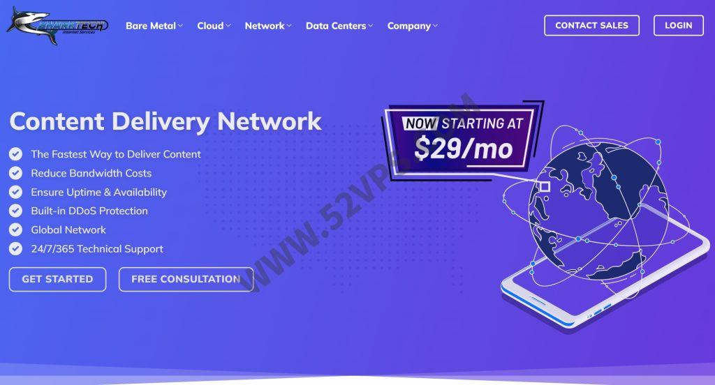 sharktech：GPU服务器/独立显卡服务器，美国60Gbps高防10Gbps带宽、不限流量，，可选多张RTX A4000或A100s显卡